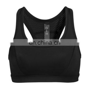 Polyester Spandex Fitness Crop-top, Gym Sports Bra, Black, Sublimation, Crossfit, Calisthenics photo-2