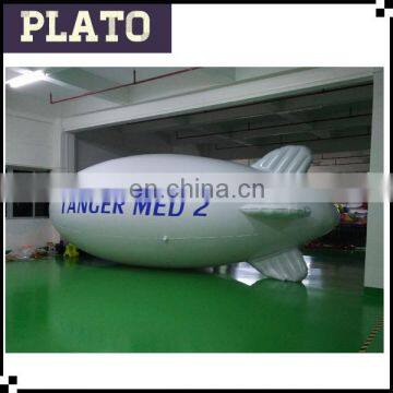 0.2mm PVC giant inflatable blimp helium balloon with two side Logo printing