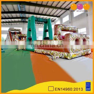 AOQI pvc commercial inflatable obstacle course adult/giant inflatable obstacle course