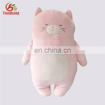 Cute 48cm fat pink cat plush pillow