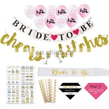 wedding bridal shower supplier bride to be bachelorette partydecorations Kit