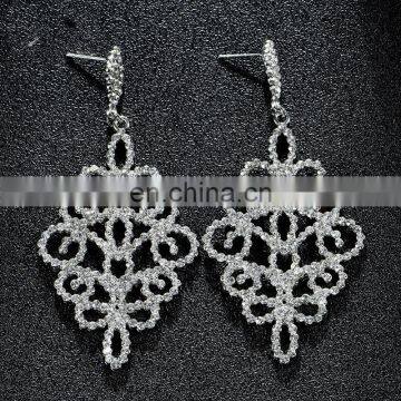 European Wedding luxury fashion jewelry crystal fashion drop earring