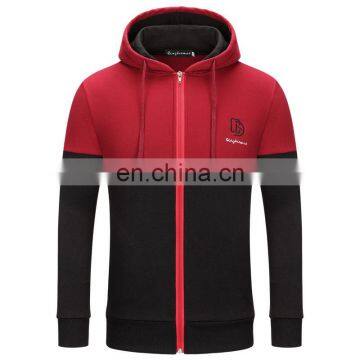 hoodies men custom long sleeve hoodies two colors zipper hoodies