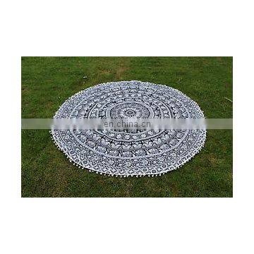 Indian Round Mandala Hippie Tapestry Roundie Beach Towel Yoga Mat
