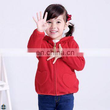 T-GC030 Cheap Custom Latest Design Outer Wear Long Sleeve Coat Polar Fleece Girl Jacket