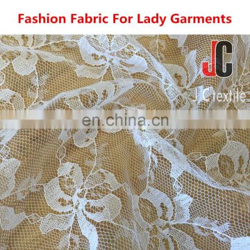 AL8058 shaoxing JC 100%polyester chemical lace wholesale swiss voile lace for clothing