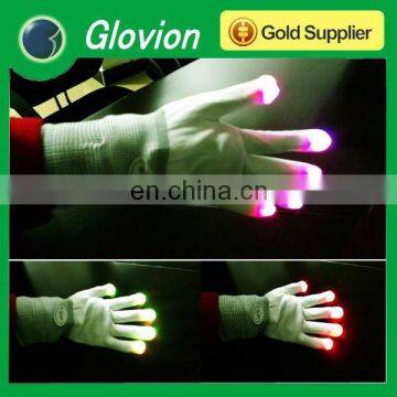 Fashionable LED light safe gloves led rave glove light magic flashing gloves