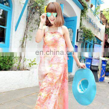 2015fashion Style Newest High Quality Silk Crepe Georgette Digital Printing Pareo(SP860L) photo-4