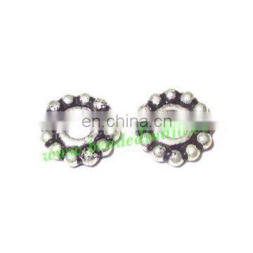 Silver Plated Spacers, size: 1.5x8mm, weight: 0.45 grams. BMSPSP004