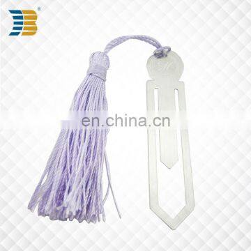 wholesale metal custom bookmark with tassel