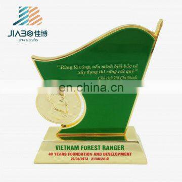 High Quality Blue Colors Paint Metal Trophy Cup photo-3