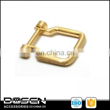 Customized plating light gold metal belt for seat adjuster / wholesale metal belt buckle .