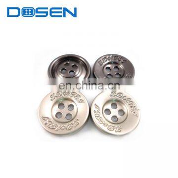 Custom Carved 4 Holes sewing alloy button