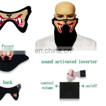 Lighting EL Mask Panel EL Facial Mask for Halloween photo-4