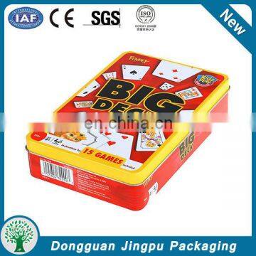 OEM Design Rectangular Playing Card Tin Boxes