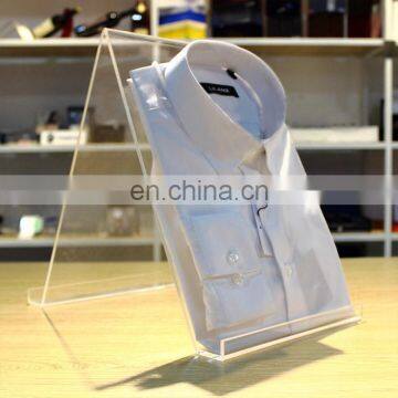 Acrylic T-shirt holder L frame display rack dekstop stand,Plexiglass Jersey Display holder