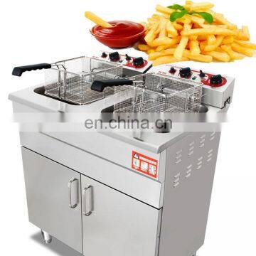 Low wattage electric appliances 2 tank 4 basket broaster chicken deep fryer