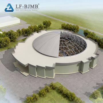 Prefabricated Steel Space Frame Structure Function Hall Design for Wedding Exhibition Conference Assembly Sports photo-4