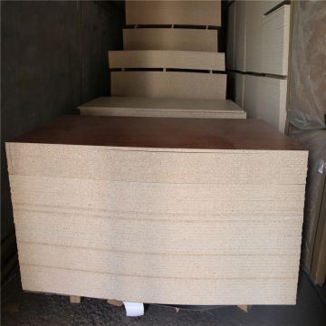 Veneered Melamine Paper Particle Board MDP for furniture grade