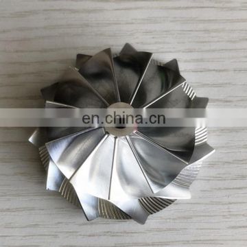 TD04HL 19T 46.02/58.00mm 11+0 blades 49189-X high performance Turbocharger milling/aluminum 2618/billet compressor wheel