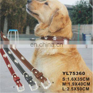 Good Quality Factory Sell Luxury Leather Dog Ccollar photo-3