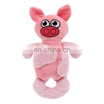 Dog Chew Toys Pet Pink Pig Plush Puppy Squeaky Dog Toy