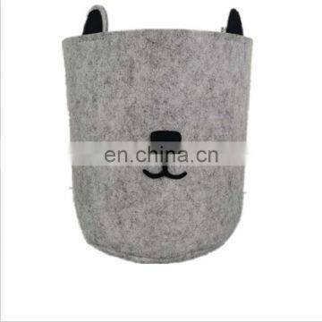 non-woven polyester material woven felt storage basket