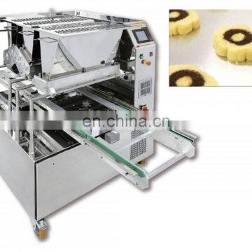 Industrial High Configurations Two Colors Biscuit Cookies Machine for Wire Cutting Biscuits photo-2