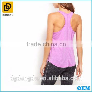 2015 Simple Design Purple Sports Vest Tops