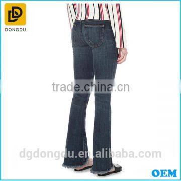 2016 Fashion High Waist Denim Jeans for Women China Manufacturer Ladies Top Quality Denim Pants photo-3