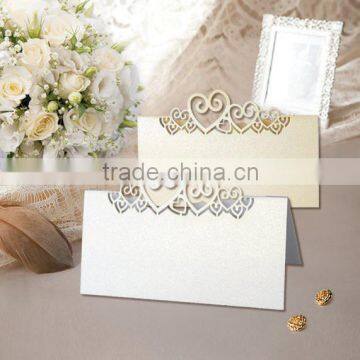 NEW HOT china factory price elegant royal laser cut paper material wedding invitation cards