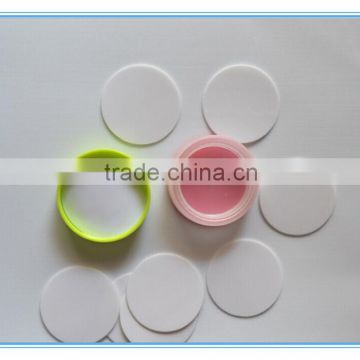 Supply cap gasket/Since the adhesive gasket