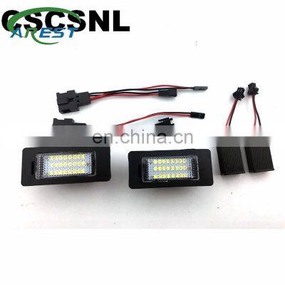 2Pcs 24SMD LED Number License Plate Light Fit for AUDI A1 8X / A3 8V / A4 S4 B8 / A5 S5 8T / A6 C7 4G / A7 4G / Q3 / Q5 / TT 8J