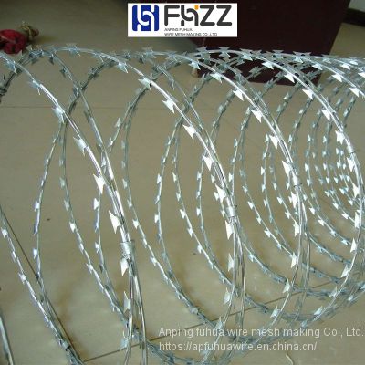 Stainless Steel or Galvanized Razor Barbed Concertina Wire and Concertina Coil