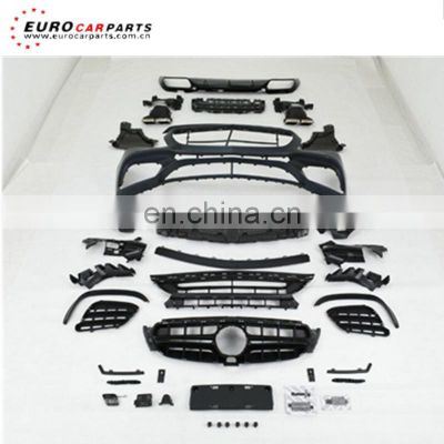 E-class w213 A style body kit fit for W213 front bumper front Grille rear diffuser muffler tips