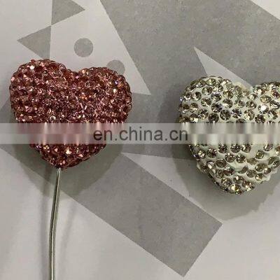 Natural White Crystal Heart Shape AB Stone Beads, Crystal AB for Jewelry photo-5