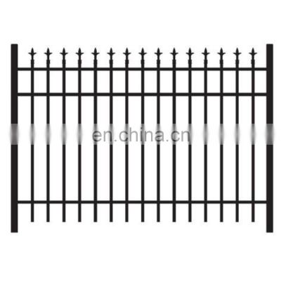 hot sale Xinhai #20 H 5 ft * W 6 ft Galvanized and power coated steel ornamental fence panel with Majestic head