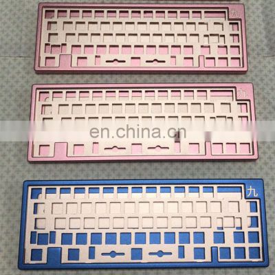 CNC machining aluminum 60% Keyboard TKL Alice ANSI Layout  6061/6063/Brass keyboard case machining