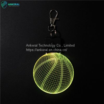 China Best Trending LED Acrylic Keychain Customized Designs with Blank Acrylic