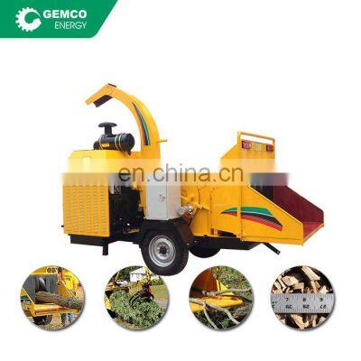 Chinese wood chipper tractor mounted pto electric 15hp commercial wood chipper