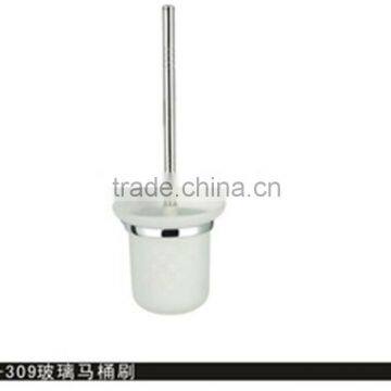 Glass toilet brush holder W-309