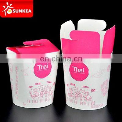 26 oz paper doner noodle box, Custom printing paper food box