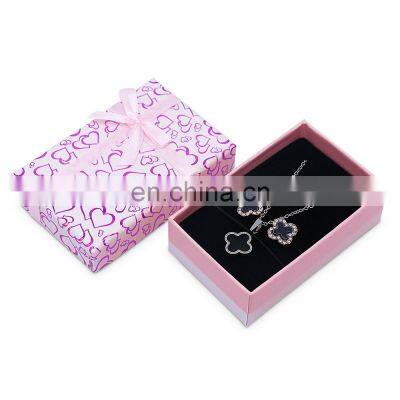 Custom Logo Cardboard Paper Box Ring Earring Necklace Earring Pendant Ring Jewelry Box photo-5
