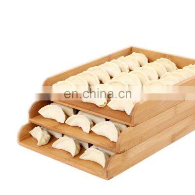 reusable bamboo wooden  Kitchen Baking Tool fruit bread dumplings Bamboo storage plates