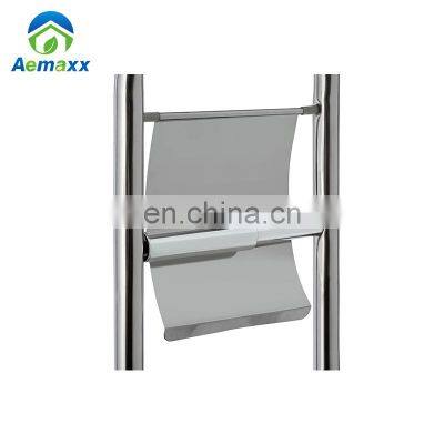 Stainless Steel Standing Toilet Brush Set With Tissue Paper Holder Style Collection