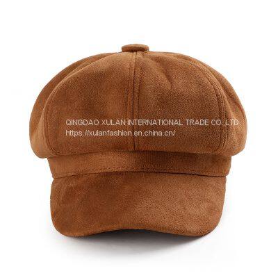 Women's Fashion Genuine Leather Caps photo-4