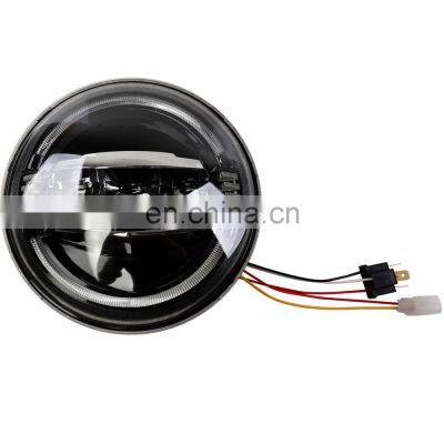 J322 7inch Headlight FOR JEEP FOR Wrangler JK 2007-2017 Driving Lights Turn on a Touch of Blue DRL Turn to Amber Light LANTSUN photo-4