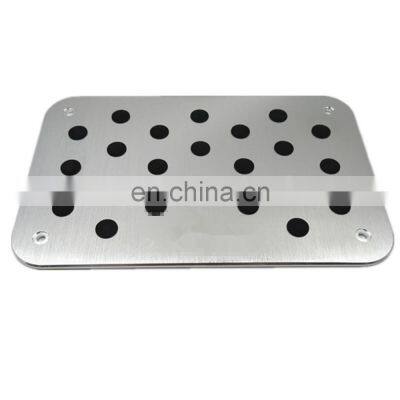 Auto Aluminum Floor Carpet Pad Plates Pedal Truck Car Carpets Heel Pad Car Floor Mat Foot Rest plate pads