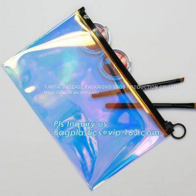 PVC Beauty Cosmetic Bag Pouch,Makeup Bag Tsa Toiletry Bag Pvc Cosmetic Pouch,Fashion Ladies Travel Bags PVC Makeup Bag Package photo-3