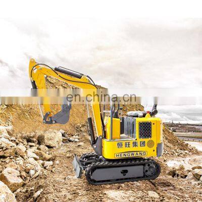 Hengwang HW-10 1 Ton Mini Excavator Hydraulic Thumb Small Household Excavators For Farm